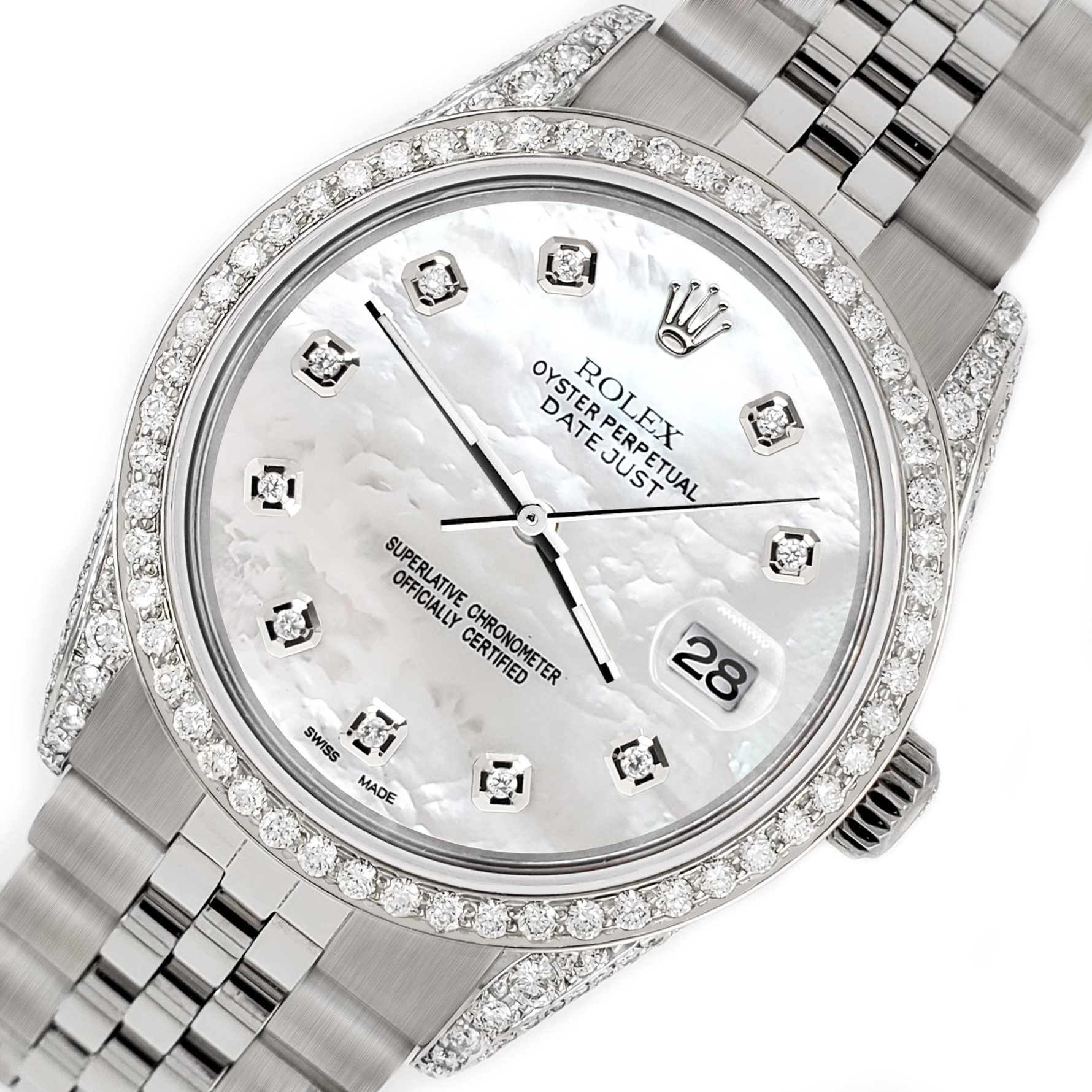 Diamond bezel for rolex datejust 36mm sale